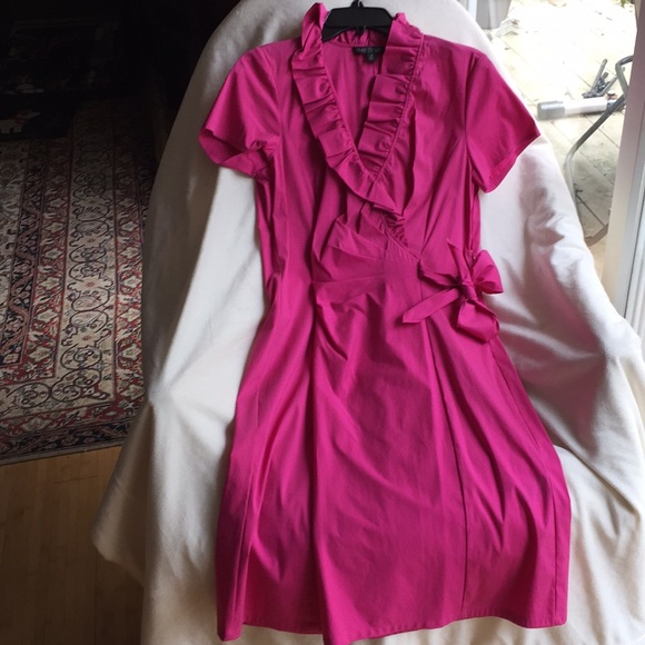 Lafayette Hot Pink Cotton Stretch Dress Never Used